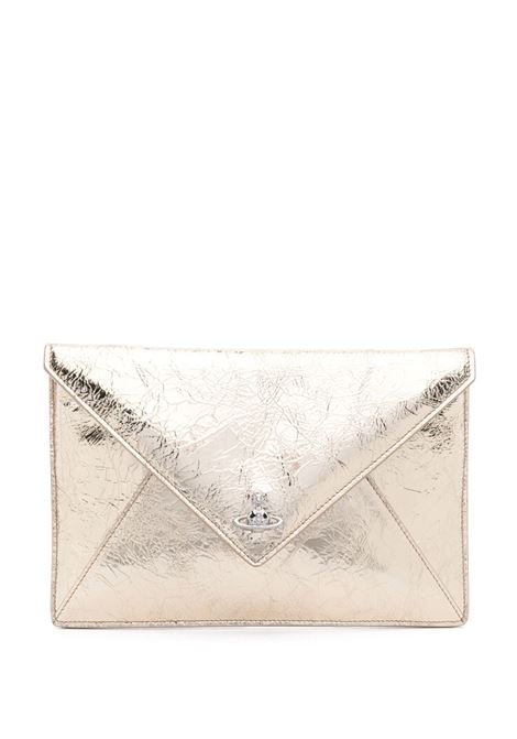 Borsa clutch Envelope in oro Vivienne Westwood - donna VIVIENNE WESTWOOD | 5B010002WL00A7R401